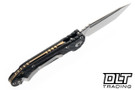 Microtech LUDT - Carbon Fiber Handle - Stonewashed Blade - Bronze Accents - Marfione Select - 1136-10MS13