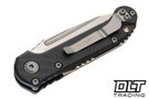 Microtech LUDT - Carbon Fiber Handle - Stonewashed Blade - Bronze Accents - Marfione Select - 1136-10MS13