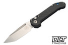 Microtech LUDT - Carbon Fiber Handle - Stonewashed Blade - Blue Accents - Marfione Select - 1136-10MS14