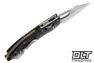 Microtech Stitch Ram-Lok - Carbon Fiber Handle - Stonewashed Blade - Bronze Accents - Marfione Select - 169RL-10MS7