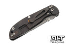 Hinderer Firetac Tanto 20CV - Battle Purple Titanium - Working Finish Blade - Battle Purple Titanium Scale