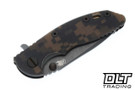 Hinderer 3" XM-18 Spanto 20CV - Battle Bronze Titanium - Working Finish Blade - Digital Camo G-10 - Battle Bronze Hardware