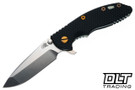 Hinderer 3.25" XM-18 Spanto MagnaCut - Light Green Titanium - Stonewashed Blade - Black G-10 - Bronze Hardware #1
