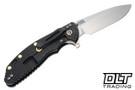 Hinderer XM-24 Slicer S45VN - Battle Black Titanium - Stonewashed Blade - OD Green G-10 - Light Green Hardware - Back