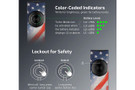 Olight ArkPro Long-Lasting Flat Unibody EDC Flashlight with Dual Charging and 4 Light Sources - Stars & Stripes