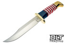 Buck 119 Special 250th Anniversary Special Edition - Red White Blue Handle - Buffalo Leather Sheath