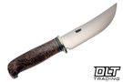 Rocco Handmade Bear Creek Hunter - Calceon Handle - Black & Blue Fiber Aluminum Spacers