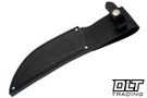 Rocco Handmade Bear Creek Hunter - Calceon Handle - Black & Blue Fiber Aluminum Spacers