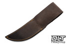Rocco Handmade Hammer Mark Hunter - Scagel Style Black & Red Fiber Handle - Horse Hide Spacers - Mule Deer Crown Stag