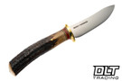Rocco Handmade Nessmuk - Sambar Stage Handle - Black, Vintage Tan and Maroon Spacers