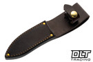 Rocco Handmade Nessmuk - Sambar Stage Handle - Black, Vintage Tan and Maroon Spacers