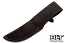 Rocco Handmade Hammer Mark Michigan Hunter - Scagel Style Horse Hide Handle - Green Linen Spacers - Whitetail Crown Stag