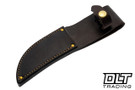 Rocco Handmade Michigan Hunter - Sambar Stag Handle - Aluminum Crows Beak Pommel - Blue, Black and Natural Canvas Spacers