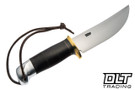 Rocco Handmade Bear Creek Hunter - Horse Hide Handle - Aluminum Crows Break Pommel - OD Green Linen and Black Fiber Spacers