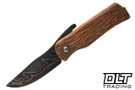Graber Forge Friction Folder - Textured & Natural Patina Copper - Baker Forge CuMai Blade