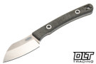 Hellbender Newt - OD Green Micarta - Tumbled MagnaCut Blade