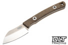 Hellbender Newt - Natural Micarta - Tumbled MagnaCut Blade
