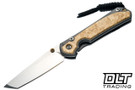 Chris Reeve Small Sebenza 31 - Tanto - Box Elder Inlay - #35