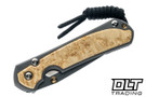 Chris Reeve Small Sebenza 31 - Tanto - Box Elder Inlay - #38