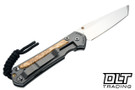 Chris Reeve Small Sebenza 31 - Tanto - Box Elder Inlay - #40 - Back