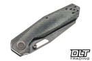 Divo Knives Smallboy - Blue Denim Micarta - S90V Acid Wash Blade