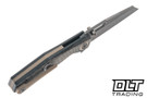 Divo Knives Smallboy - Blue Denim Micarta - S90V Acid Wash Blade