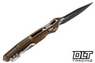 Microtech Socom Ram-Lok - Tan Frag Handle - Two Toned Blade - 160RL-1FRTA