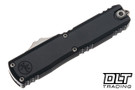 Microtech UTX-70 Gen IV - Black Handle - Stonewashed Blade - 11484-10