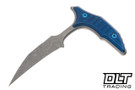 Microtech Bee - Antique Blue Handle - Apocalyptic Blade - Marfione Select - 218-10APMS3