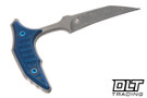 Microtech Bee - Antique Blue Handle - Apocalyptic Blade - Marfione Select - 218-10APMS3