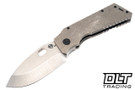 Medford TFF-1 Fat Daddy - Tumbled MagnaCut - Tumbled Titanium - Black Hardware - DLC Clip
