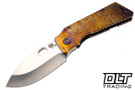 Medford TFF-1 Fat Daddy - Tumbled MagnaCut - Flamed & Bronze Titanium - Flamed Hardware & Clip