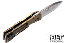 Medford TFF-1 Fat Daddy - Tumbled MagnaCut - Flamed & Bronze Titanium - Flamed Hardware & Clip