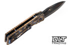 Medford TFF-1 Fat Daddy - Vulcan S35VN - Bronze PenFlm Peaks Stained Glass Sculpted - Flamed Hardware & Clip