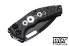 Heretic Medusa Auto - Tanto DLC MagnaCut Blade - Carbon Fiber Chassis - Polished Gears