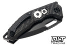 Heretic Medusa Auto - Tanto DLC MagnaCut Blade - Carbon Fiber Chassis - Polished Gears