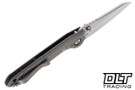 Millit Overland - Zirblast Titanium - Black Collar & Backspacer - MagnaCut Stonewash Blade