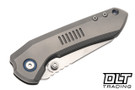Millit Overland - Zirblast Titanium - Blue Collar & Backspacer - MagnaCut Stonewash Blade