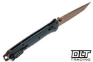 Benchmade Bailout 537FE-2601 - Taiga Green Aluminum - FDE Coated S90V Blade