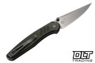 Pro-Tech Avalon - Knurled Green Aluminum - Stonewash MagnaCut Blade