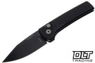 Pro-Tech Ramon Chavez Scapegoat - Black Carbide Textured Aluminum - DLC Black MagnaMax Blade
