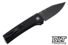 Pro-Tech Ramon Chavez Scapegoat - Black Carbide Textured Aluminum - DLC Black MagnaMax Blade