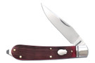 RoseCraft Blades Appalachian Jack - Red Barnboard Jigged Bone - Brushed Satin 14C28N Clip Point Blade