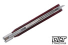 RoseCraft Blades Appalachian Jack - Red Barnboard Jigged Bone - Brushed Satin 14C28N Clip Point Blade