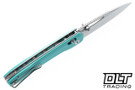 Bestech Knives Cobber - Light Blue G-10 - Stonewashed 14C28N Blade