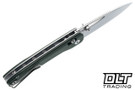 Bestech Knives Cobber - Green Micarta - Stonewashed 14C28N Blade