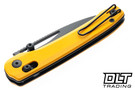 Bestech Knives Cobber - Yellow G-10 - Black PVD 14C28N Blade