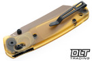 Bestechman Cicada's Wing - Amber Ultem - Gold 10Cr15MoV Blade