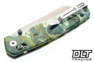 Bestechman Cicada's Wing - Green Resin - Satin 10Cr15MoV Blade