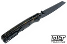 Bestechman Cicada's Wing - Brown Resin - Black PVD 10Cr15MoV Blade